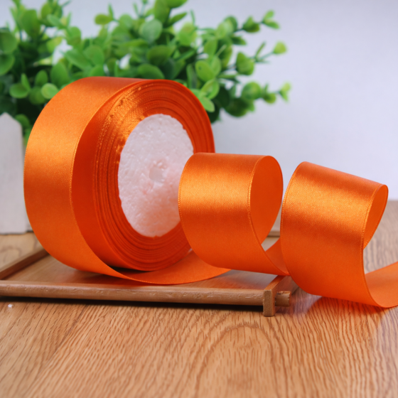 Satenska traka narančasta 25mm